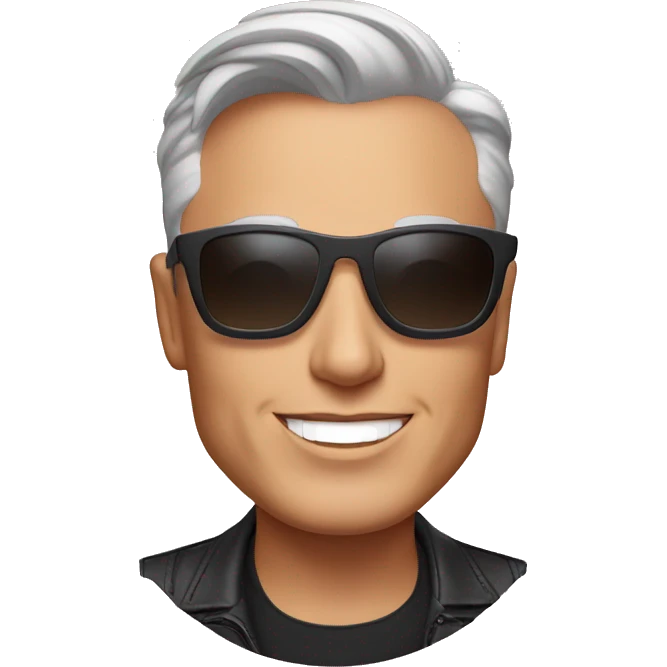 Elon musk with ulta sunglasses  emoji