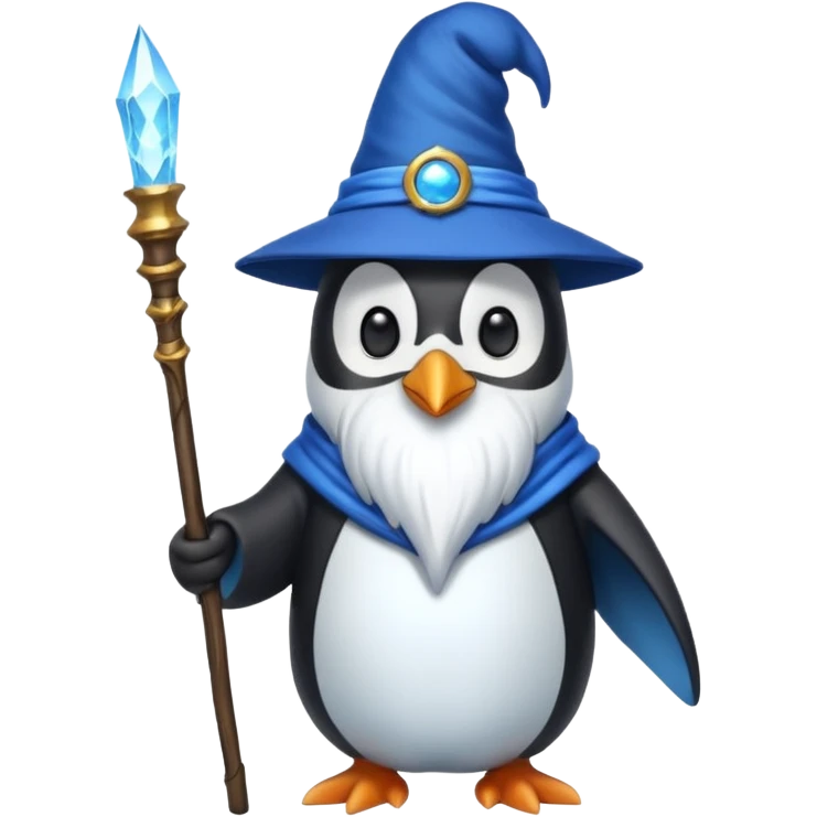 Penguin Wizard emoji
