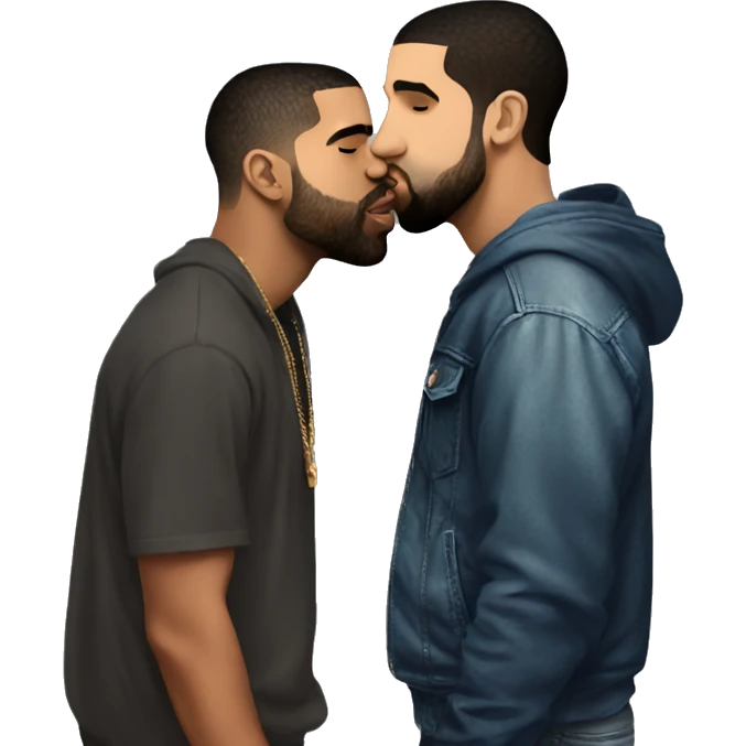 drake kissing drake kissing drake kissing drake emoji