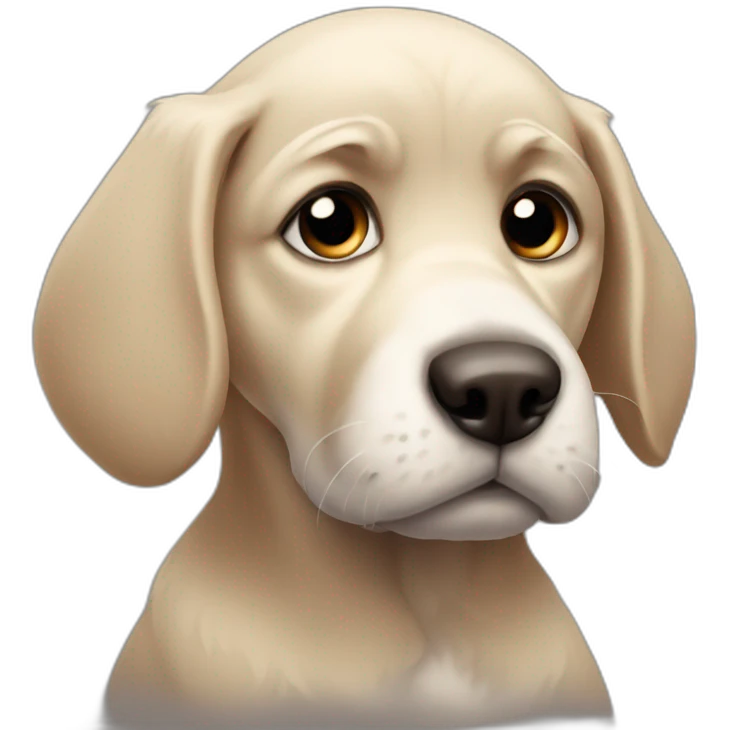 Sad puppy emoji