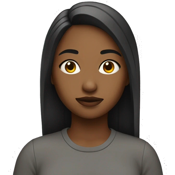 A chill girl emoji