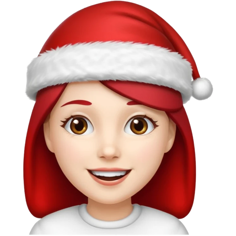 women santa with party cap   emoji