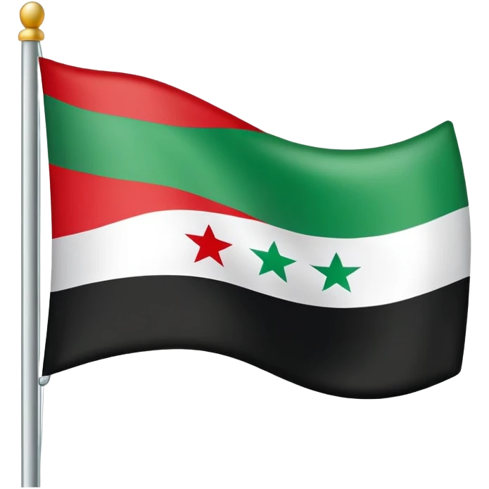 green Syrian flag emoji