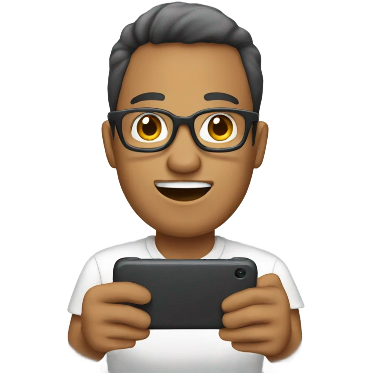 person using phone emoji
