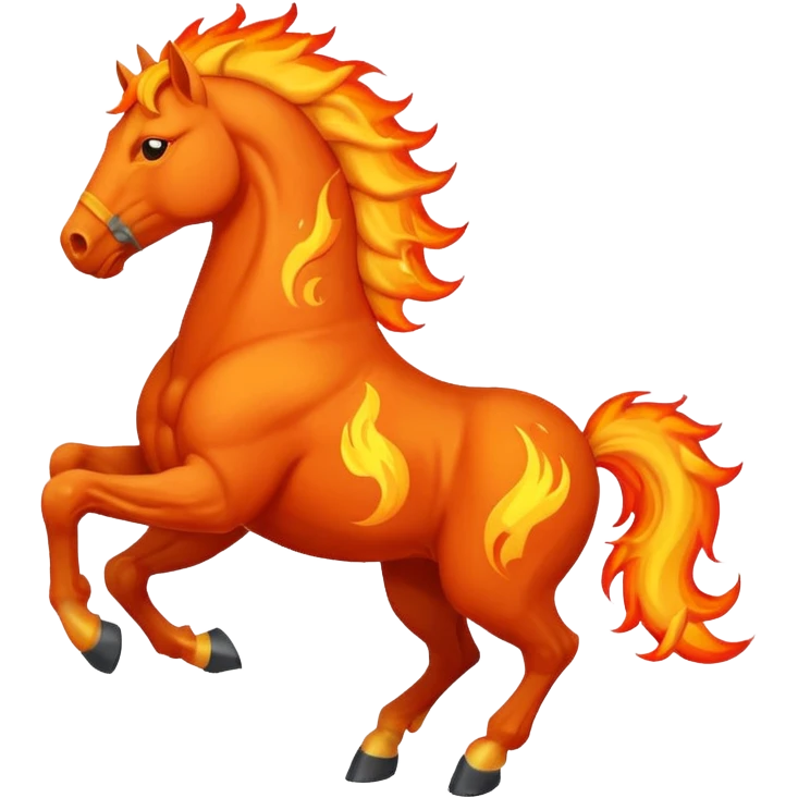 Fire horse emoji