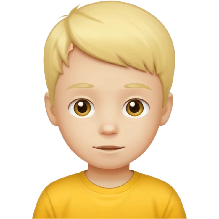 child with yellow t shirt emoji