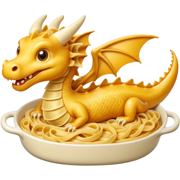 A dragon made of Cannelloni emoji