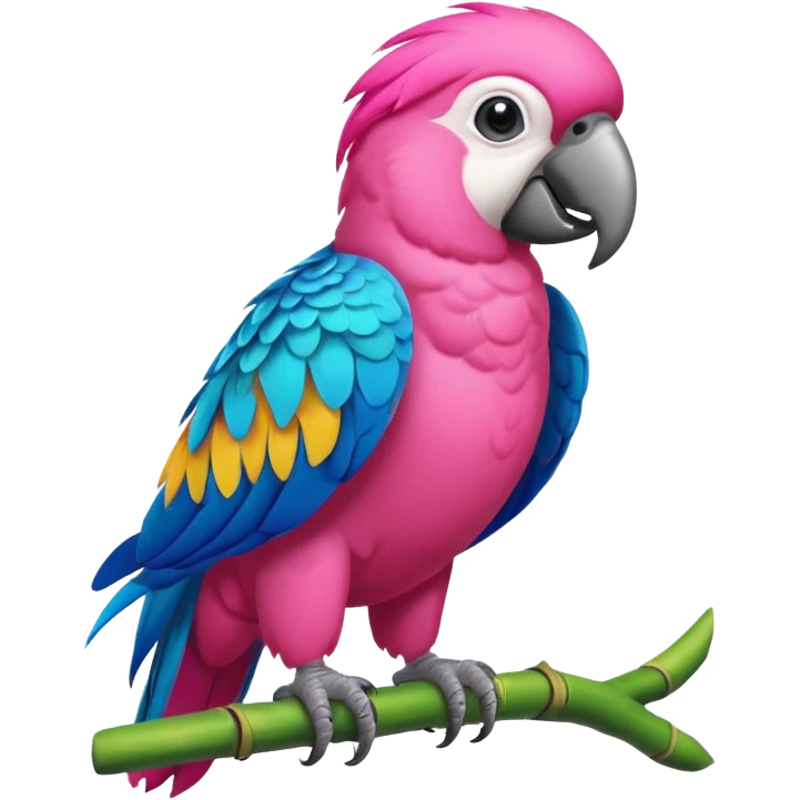 pink parrot emoji