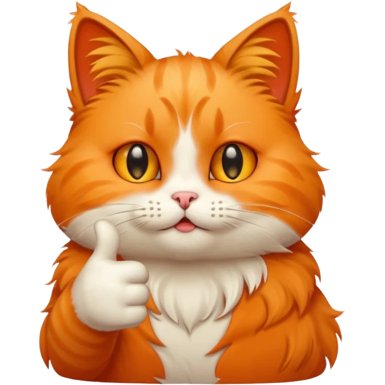 cat with teary eyes and a thumbs up emoji