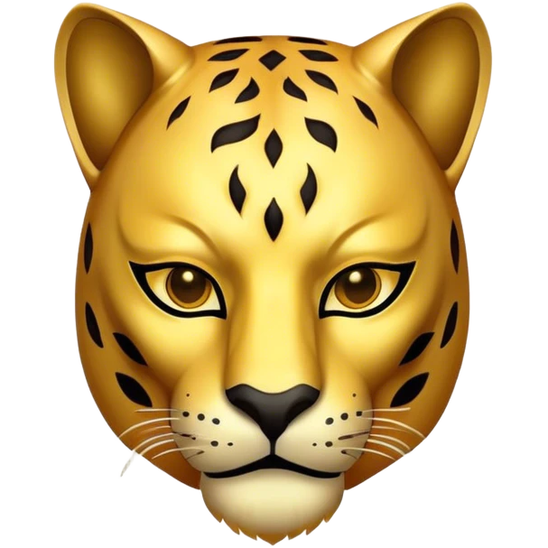 A Man with golden panther mask emoji