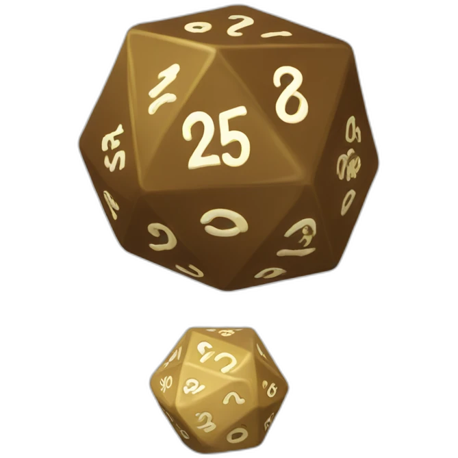 Roll dice D20 emoji