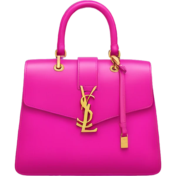 Hot pink ysl bag emoji