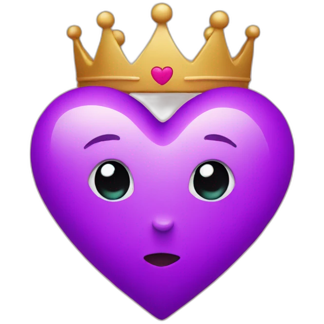 heart with a crown emoji