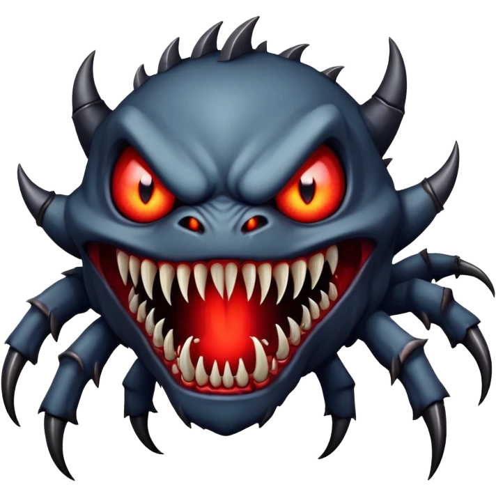 the scariest creepiest most terrifying horrifying monster ever emoji