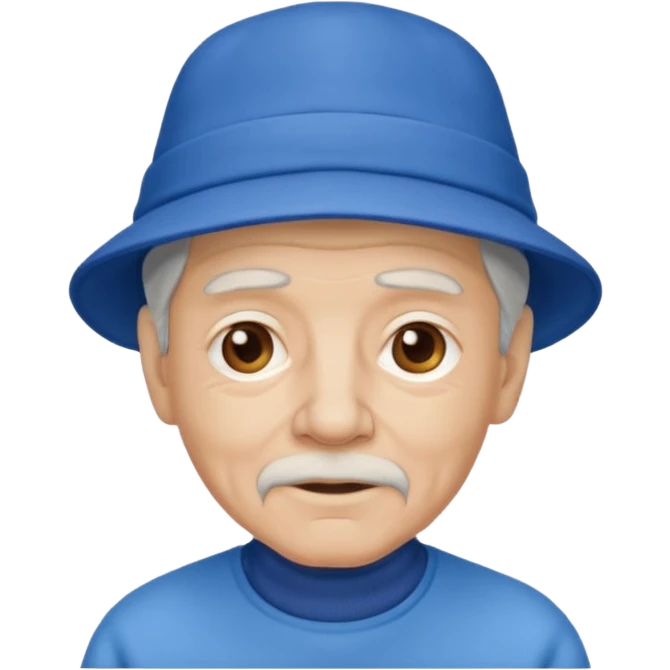 old man with blue hat emoji