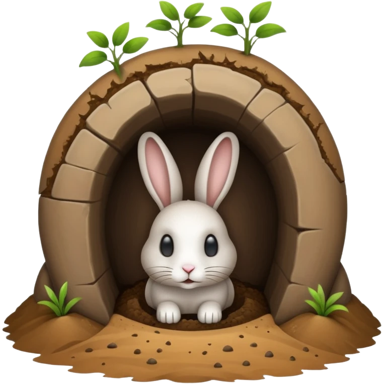 Rabbit burrow  emoji