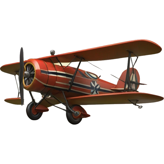 vintage biplane based on gracie at suncoastbiplanes.com emoji
