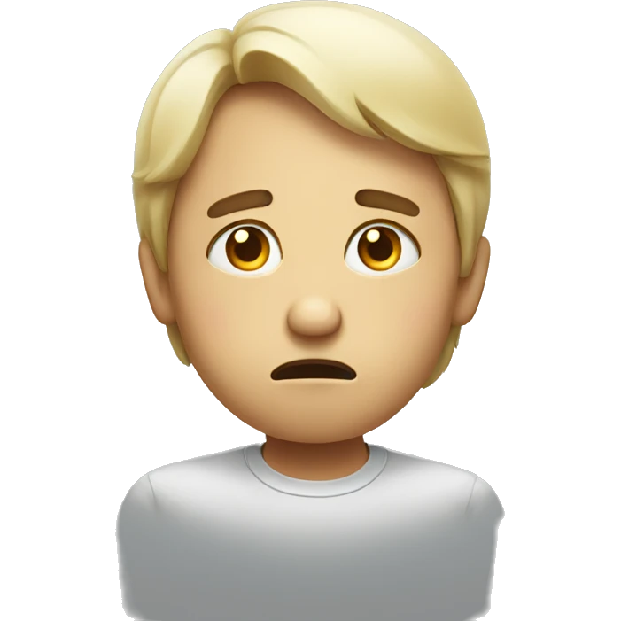 Face with sad expression  emoji