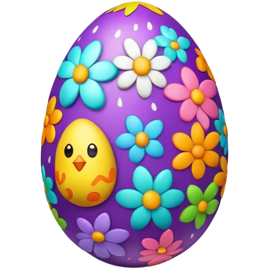 Decorated Easter egg emoji