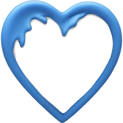 White heart. Inside the heart will be in blue “PP” emoji