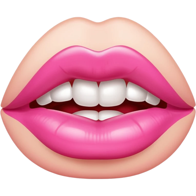 Rhode pink lip gloss emoji