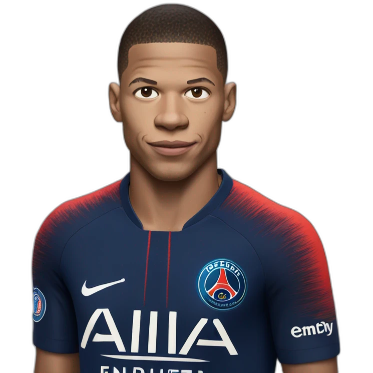 Mbappé face psg emoji