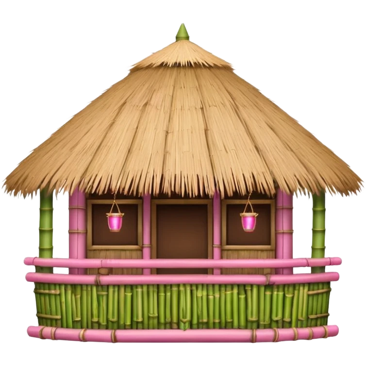pink detailed tiki bar emoji
