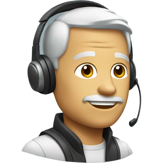 sed with headset emoji