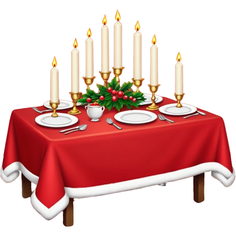 christmas table emoji