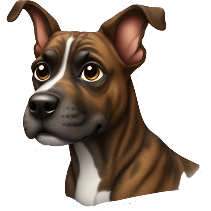 Brindle dog  emoji
