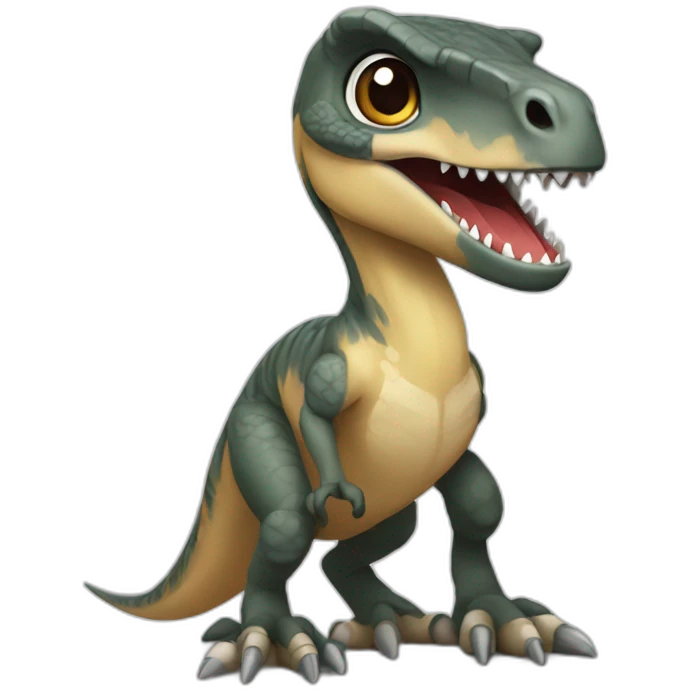 Chibi velociraptor emoji