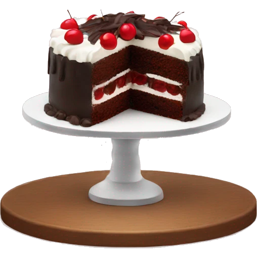 Black forest cake  emoji