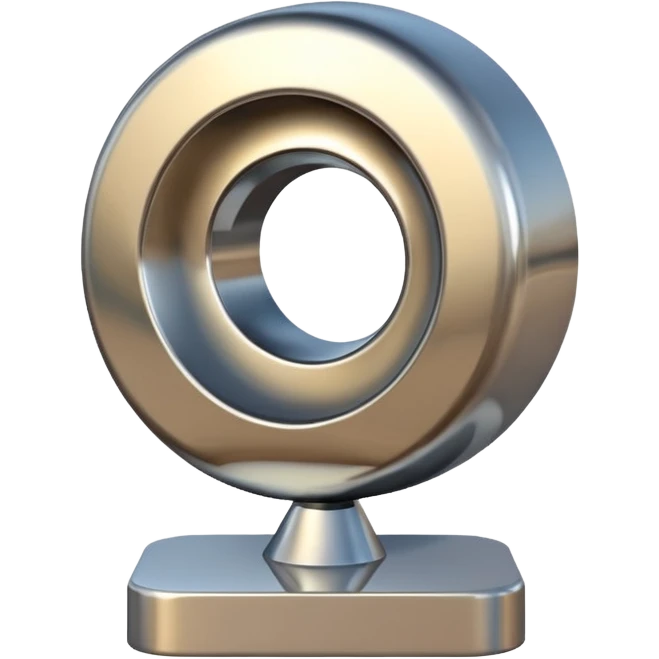 A modern abstract sculpture emoji