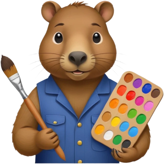 capybara artist emoji