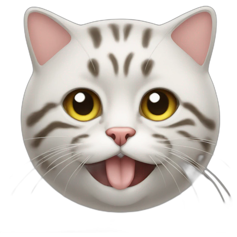 chat qui mange emoji