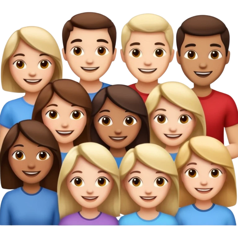 personas que aman con un corazon emoji