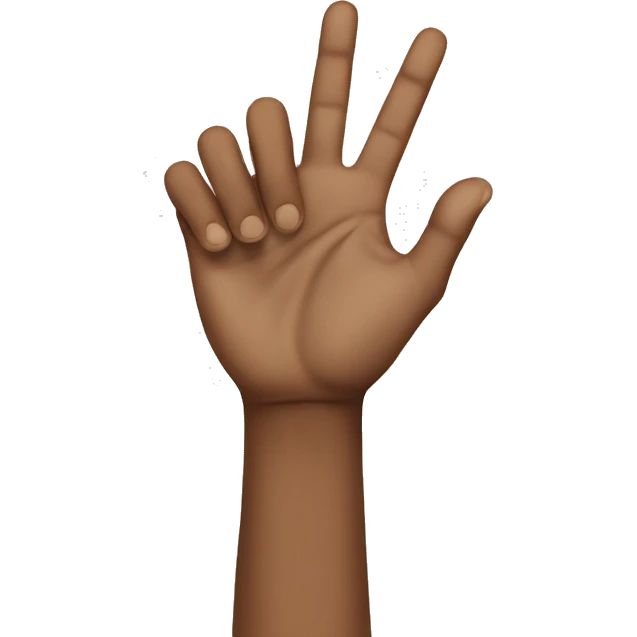 Hand sign west side emoji