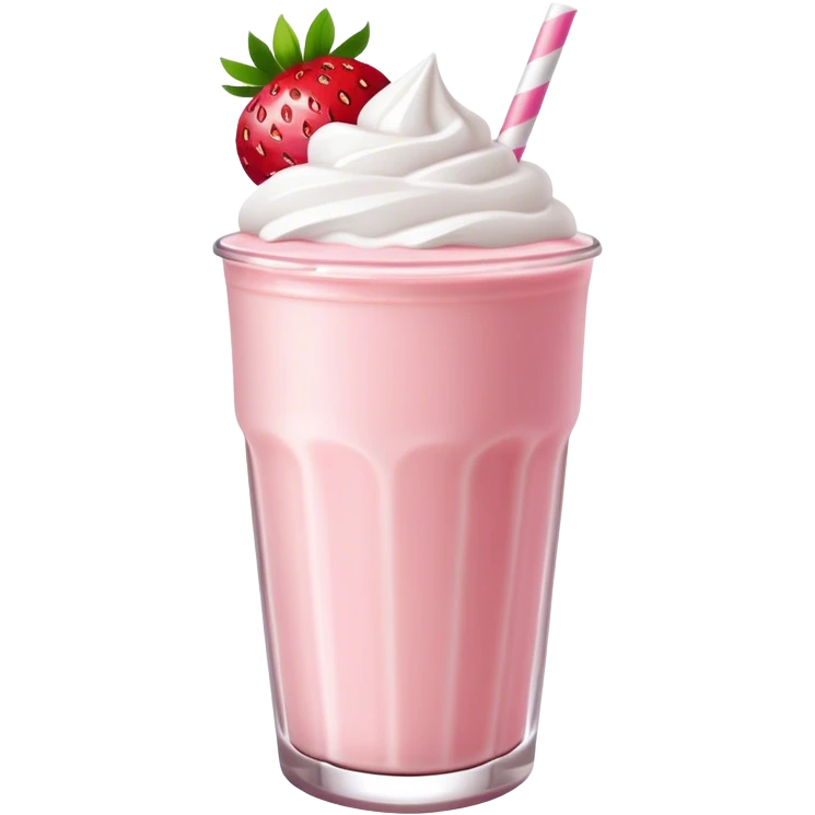 Strawberry milkshake emoji