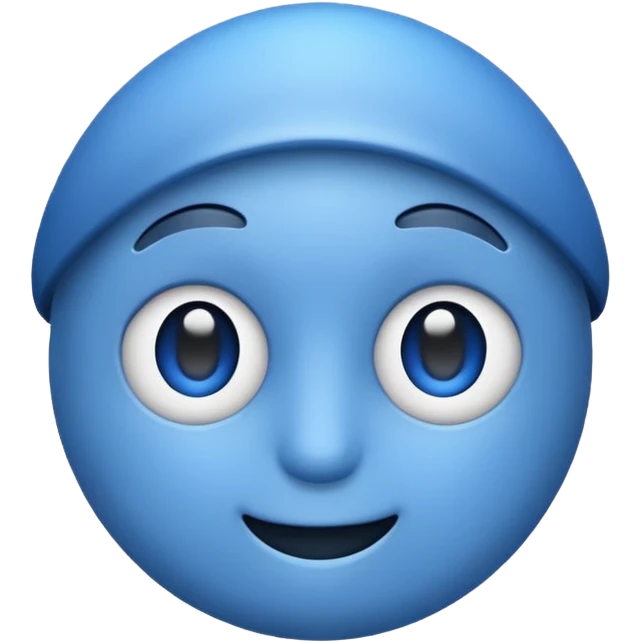 Blue emoji