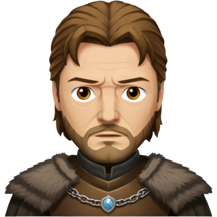 Eddard Stark
from Games of throne character face only front face emoji