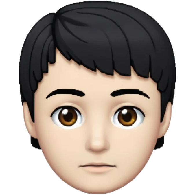 Head pixel art in 8bits smal blocks emoji