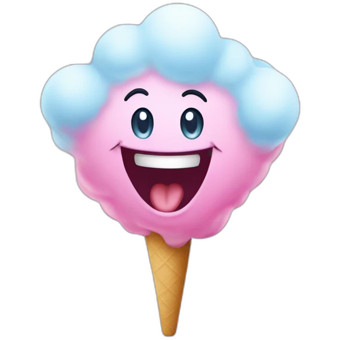 candy floss laughing emoji