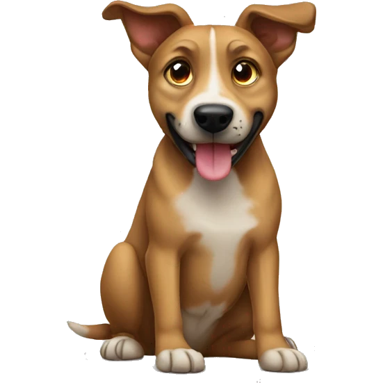 mongrel dog emoji