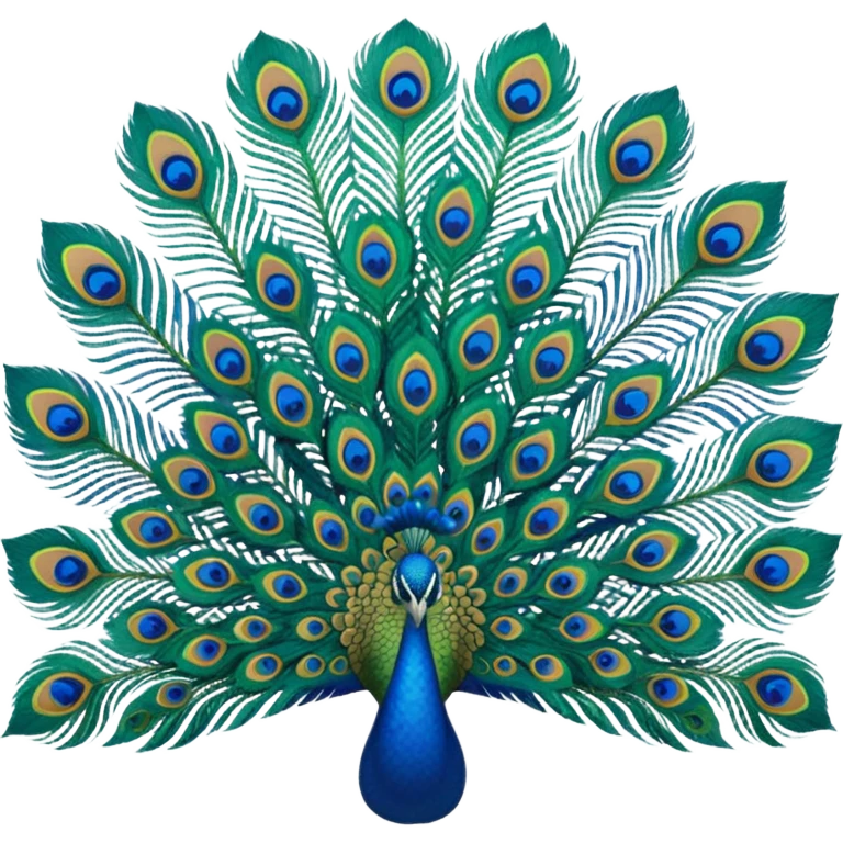 Peacock feathers emoji