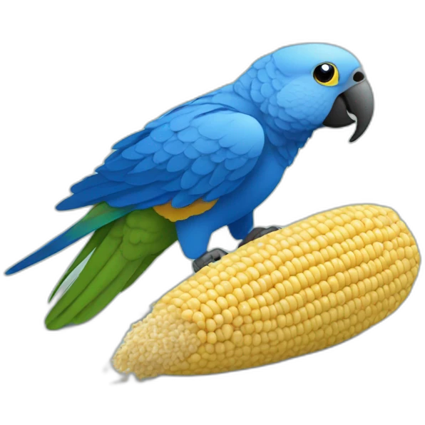 Small all blue parrot eating some millet emoji