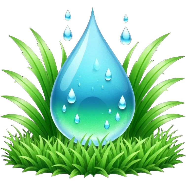 Water and grass emoji