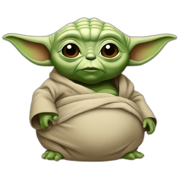 Pregnant yoda belly emoji