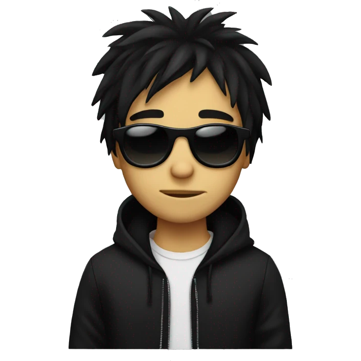 a emo boy with sunglasses emoji