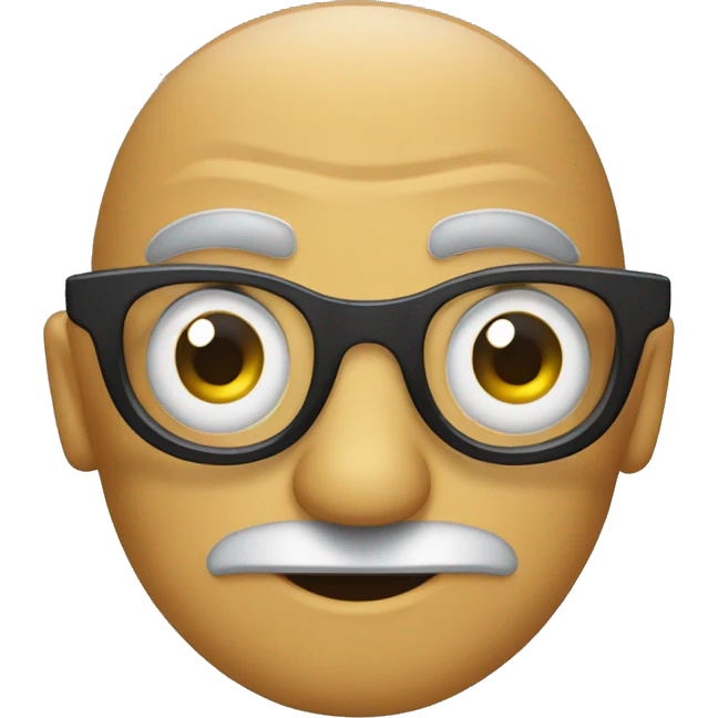 cane con occhiali emoji