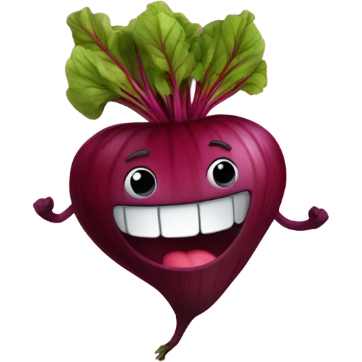 happy beetroot emoji